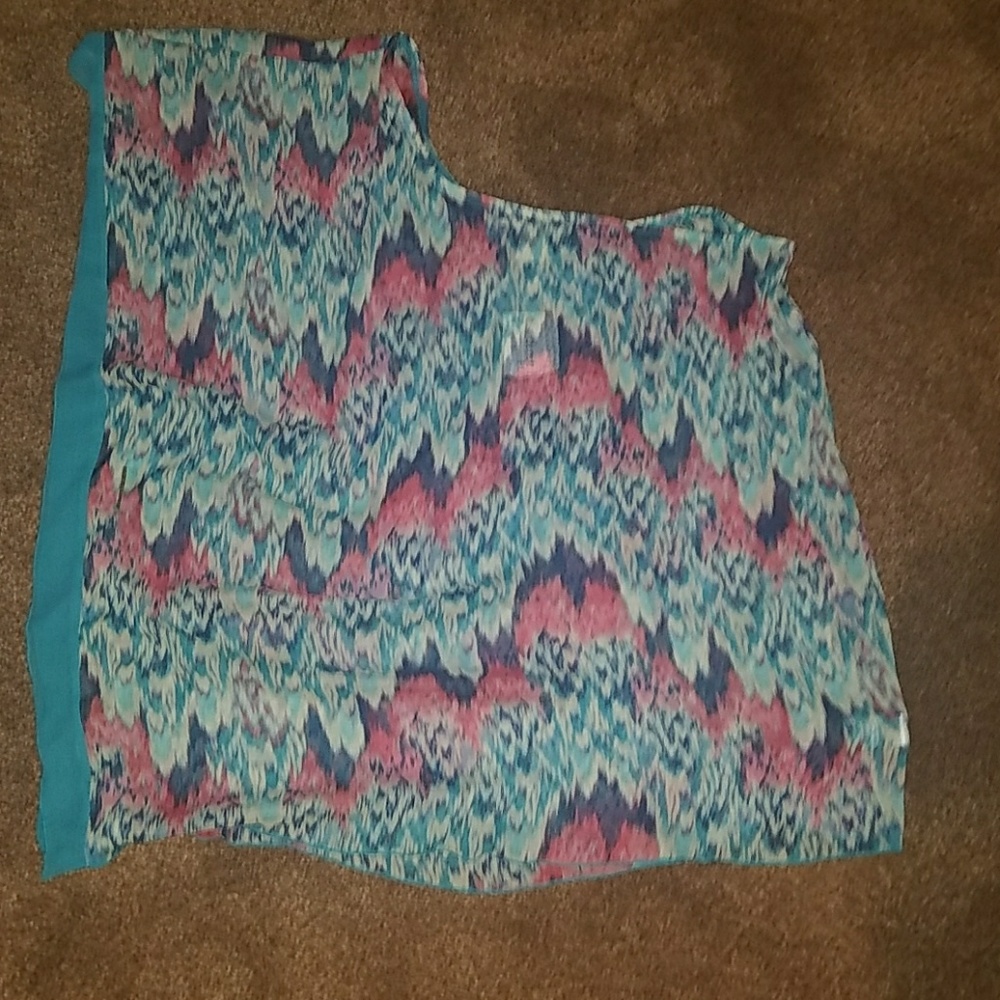 NWT Plus Size One shoulder Top, 3X